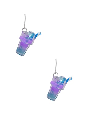 Aretes largos Claire´s con acabado brillante