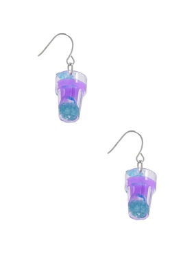 Aretes largos Claire´s con acabado brillante