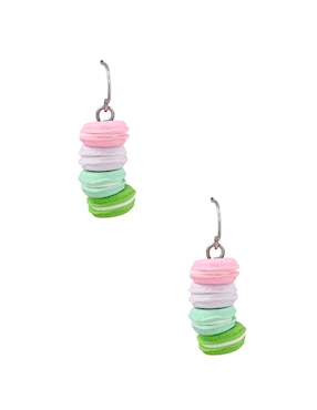 Aretes largos de macarons Claire´s con acabado mate