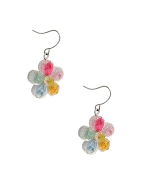 Aretes Largos Flor Claire´s con acabado brillante