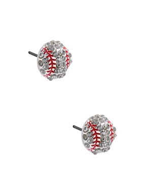 Aretes Cortos circulares Claire´s con acabado brillante fantasía