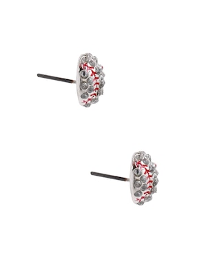 Aretes Cortos circulares Claire´s con acabado brillante fantasía