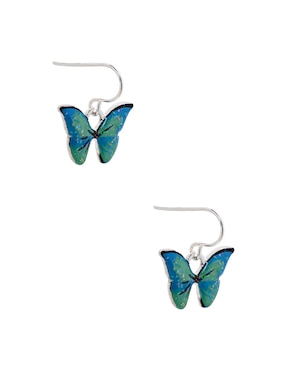 Aretes largos mariposa Claire´s con acabado brillante fantasía