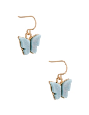 Set de aretes largos forma de mariposa Claire´s con acabado brillante