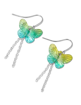Aretes largos de mariposa Claire´s con acabado mate