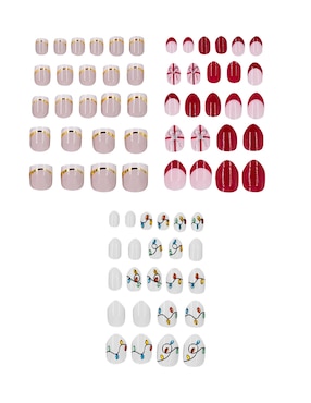 Set uñas press on Claire´s con 60 piezas