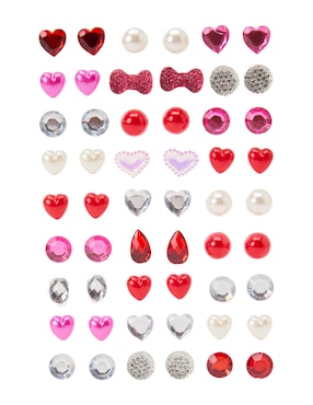 Set de aretes Iscream con acabado brillante