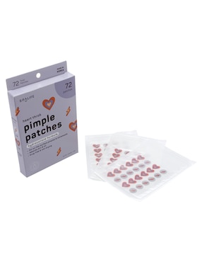 Parches para acné en forma de corazón y rayos Spa Life