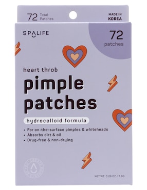 Parches para acné en forma de corazón y rayos Spa Life