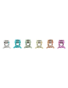Set de pinzas para el cabello de plástico piquenique