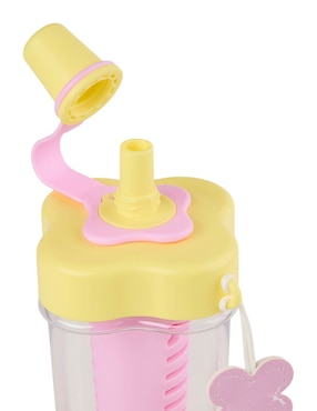 Botella de agua Piquenique de plástico con tapa rosca 600 ml