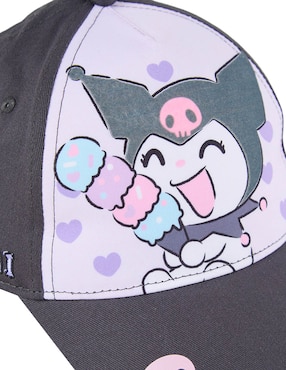 Gorra visera curva velcro Licencias Kuromi para niña