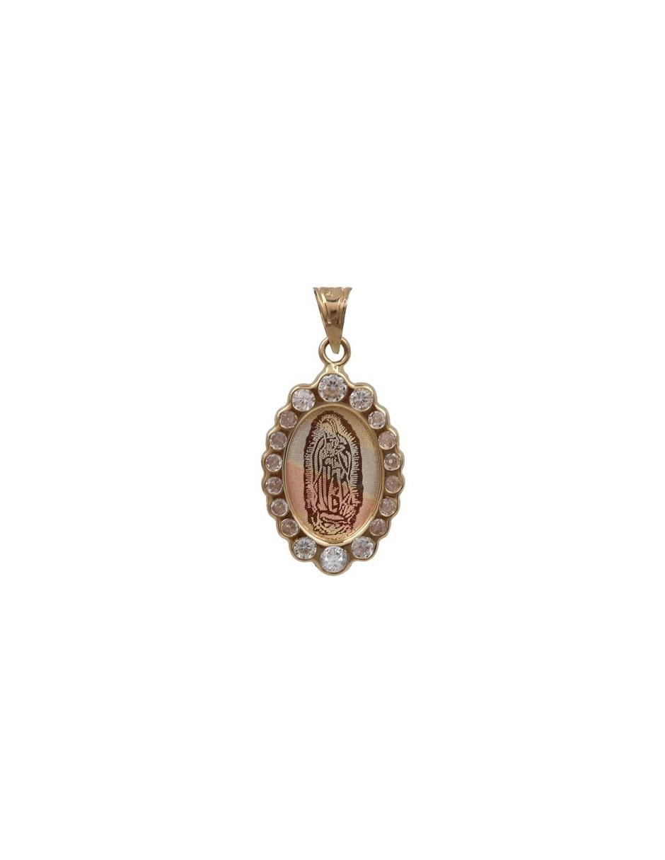 Medalla virgen de guadalupe de oro 10 K