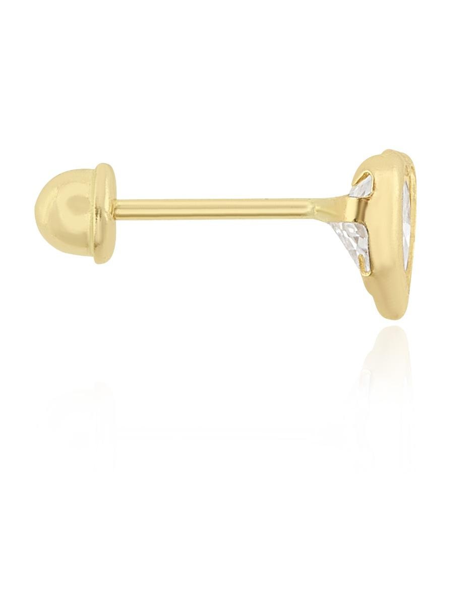 Broqueles de oro con acabado brillante 3