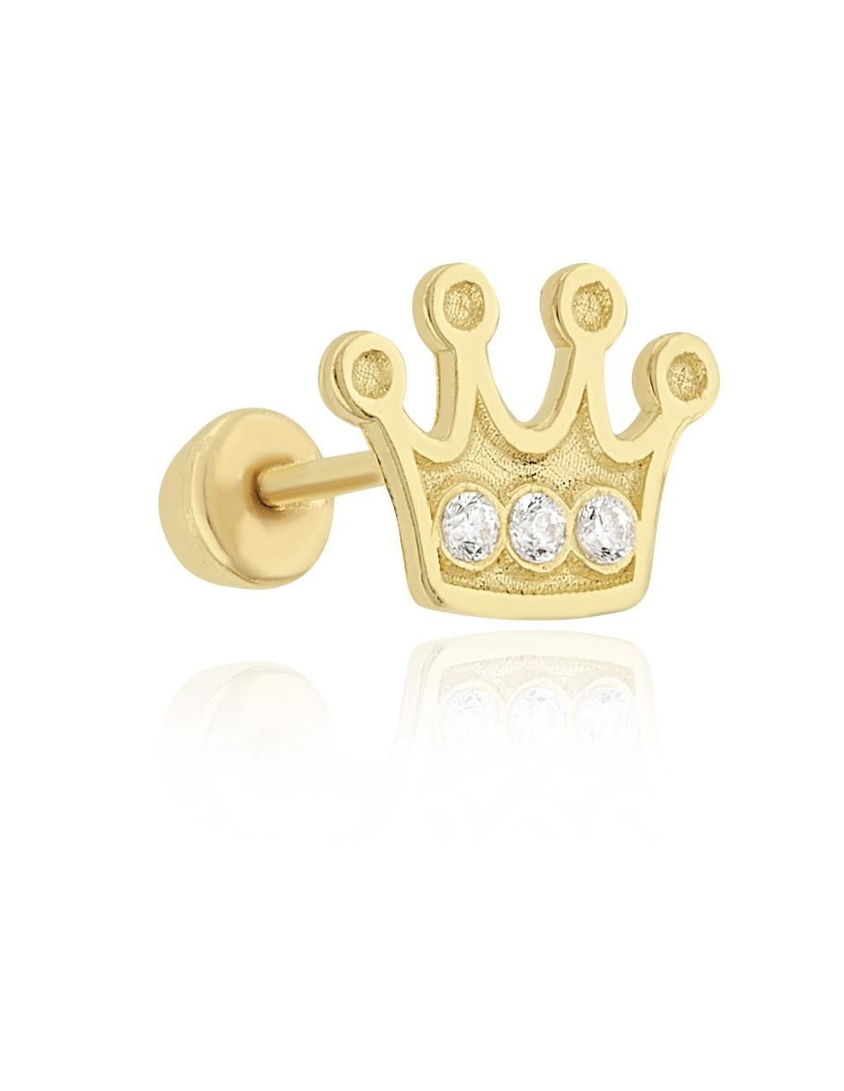 Broqueles de oro amarillo 14 k con acabado brillante 5