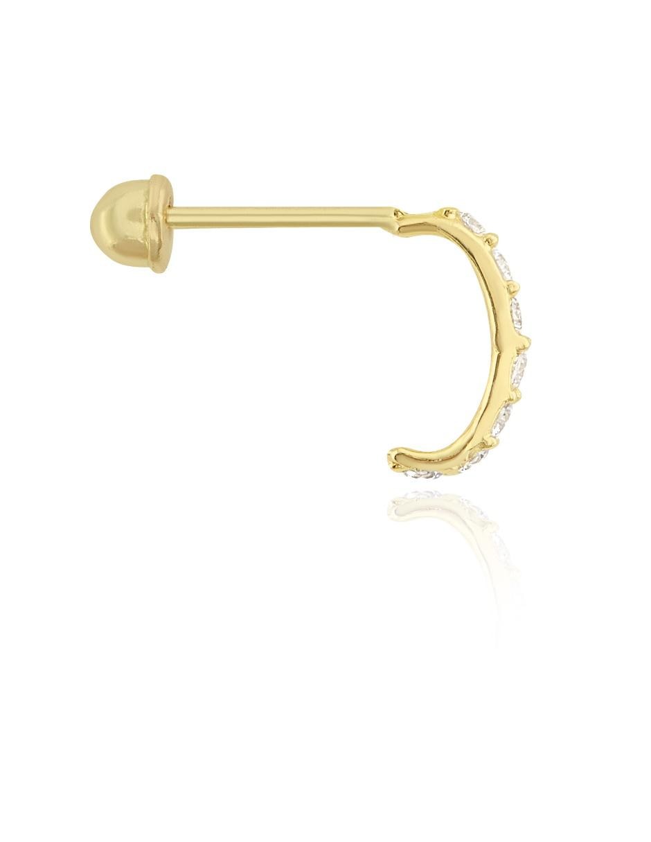 Broqueles de oro amarillo 14 K con acabado brillante 6