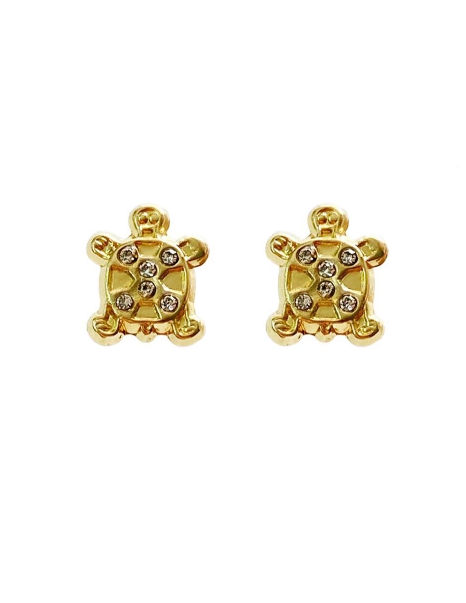 Broqueles de oro amarillo 14 k