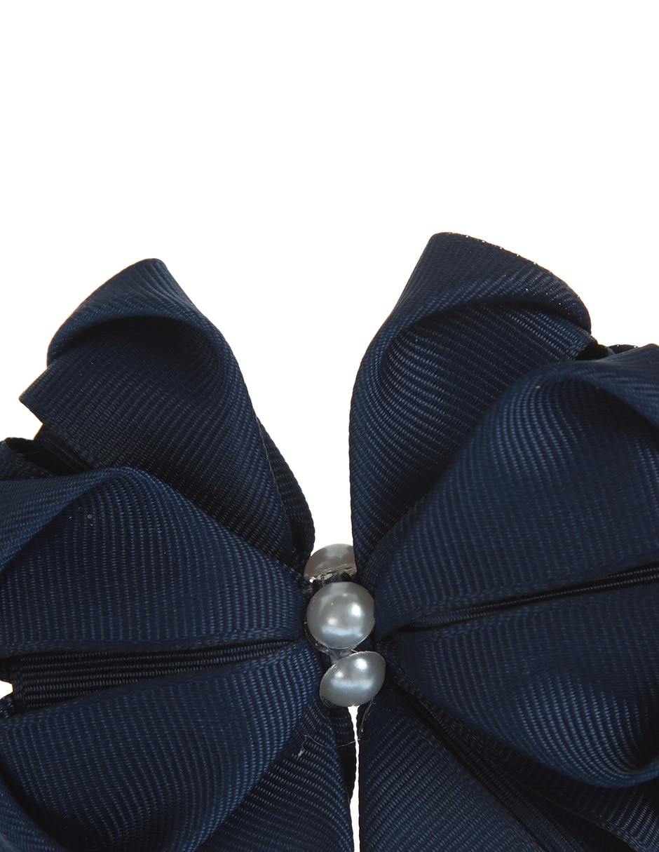Set de 2 moños para cabello con aplicación perla 2