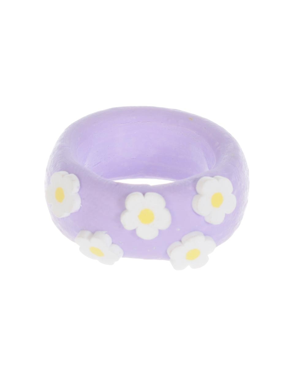 Anillo de flor mate 1