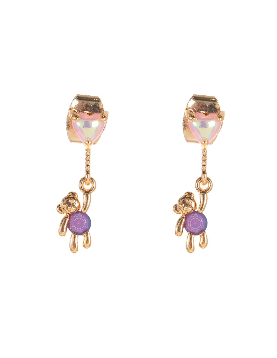 Aretes de oso con acabado brillante 1