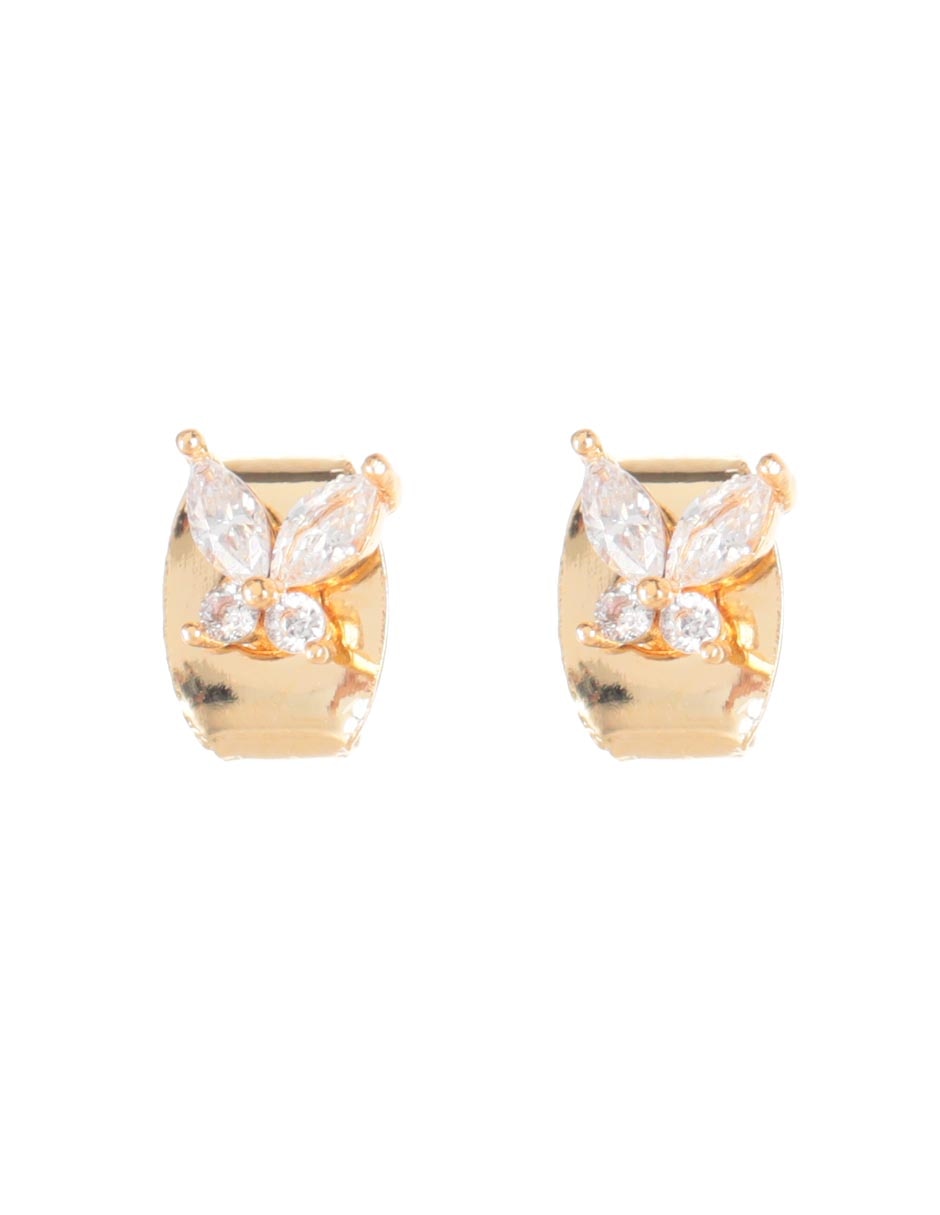 Broqueles de mariposa con acabado brillante cristal Broqueles de mariposa con acabado brillante cristal