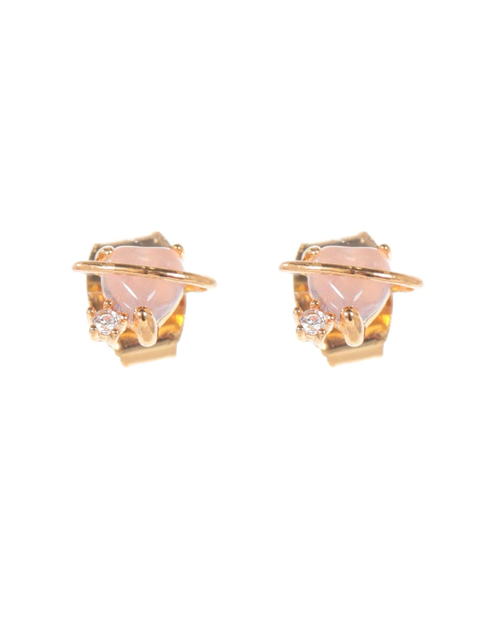 Broqueles de corazón con acabado brillante cristal Broqueles de corazón con acabado brillante cristal