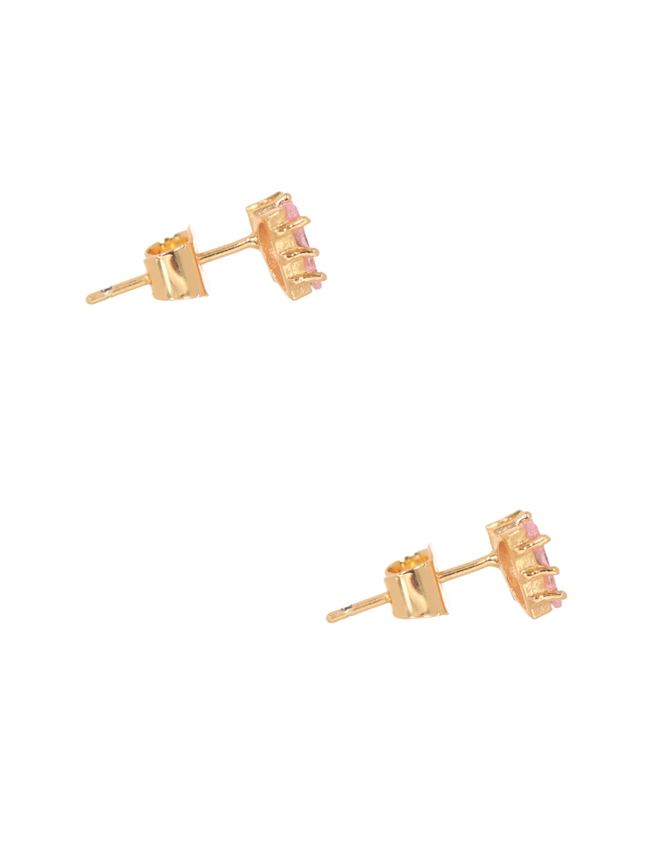 Broqueles de mariposa con acabado pavé cristal 3