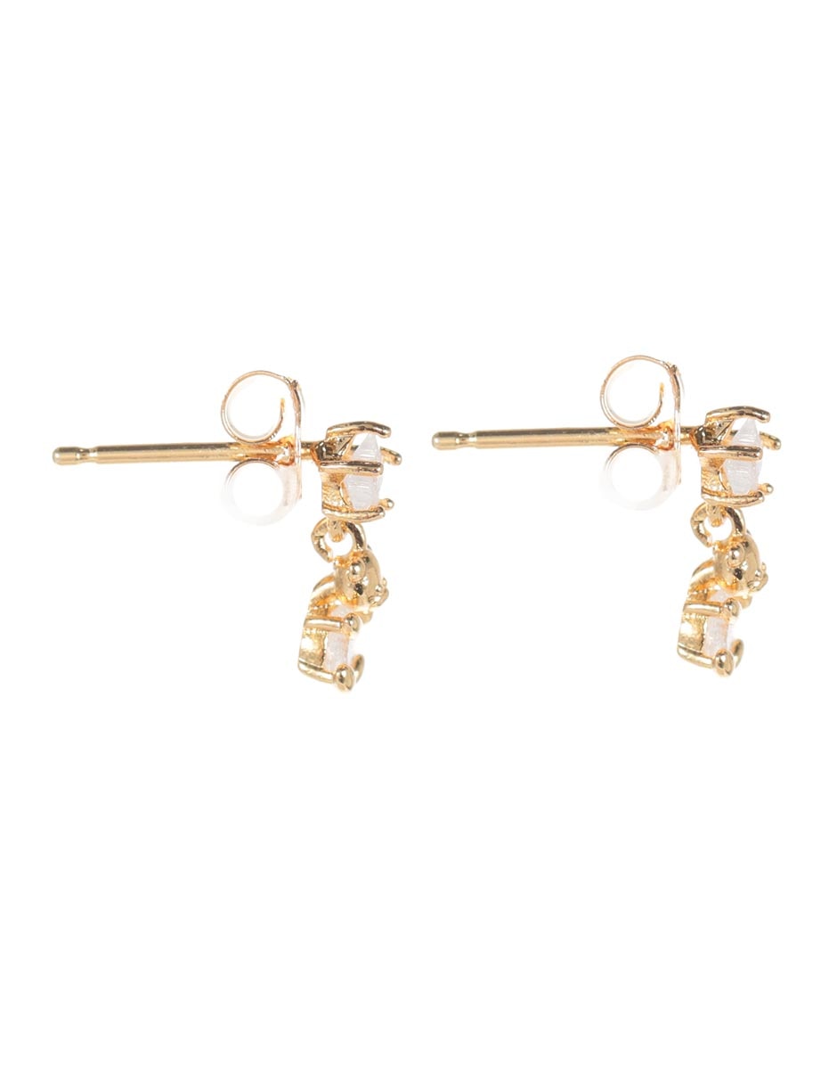 Aretes de oso con acabado brillante fantasía 3