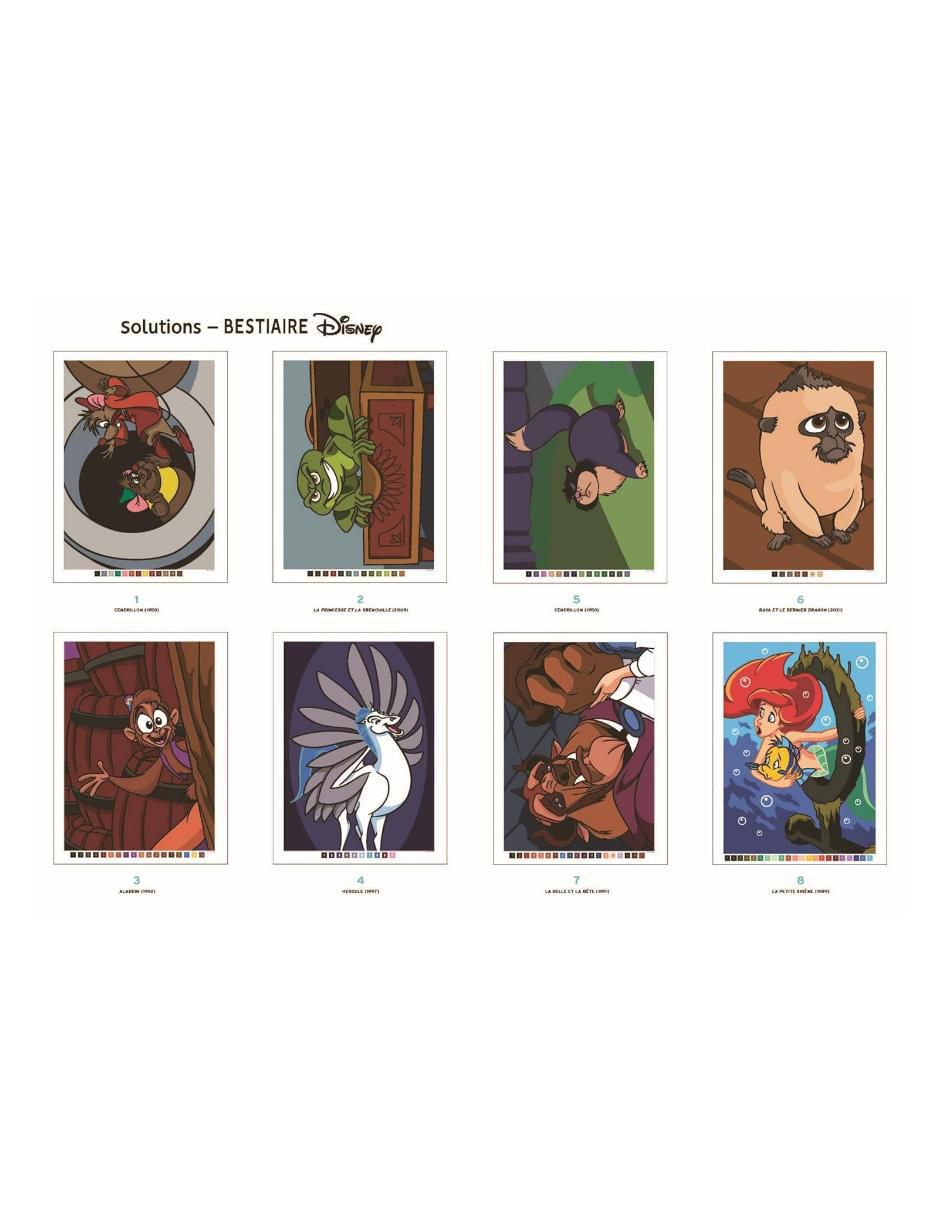 Set de cuaderno Colorea y descubre el misterio Disney Bestiarie 1 pieza 3