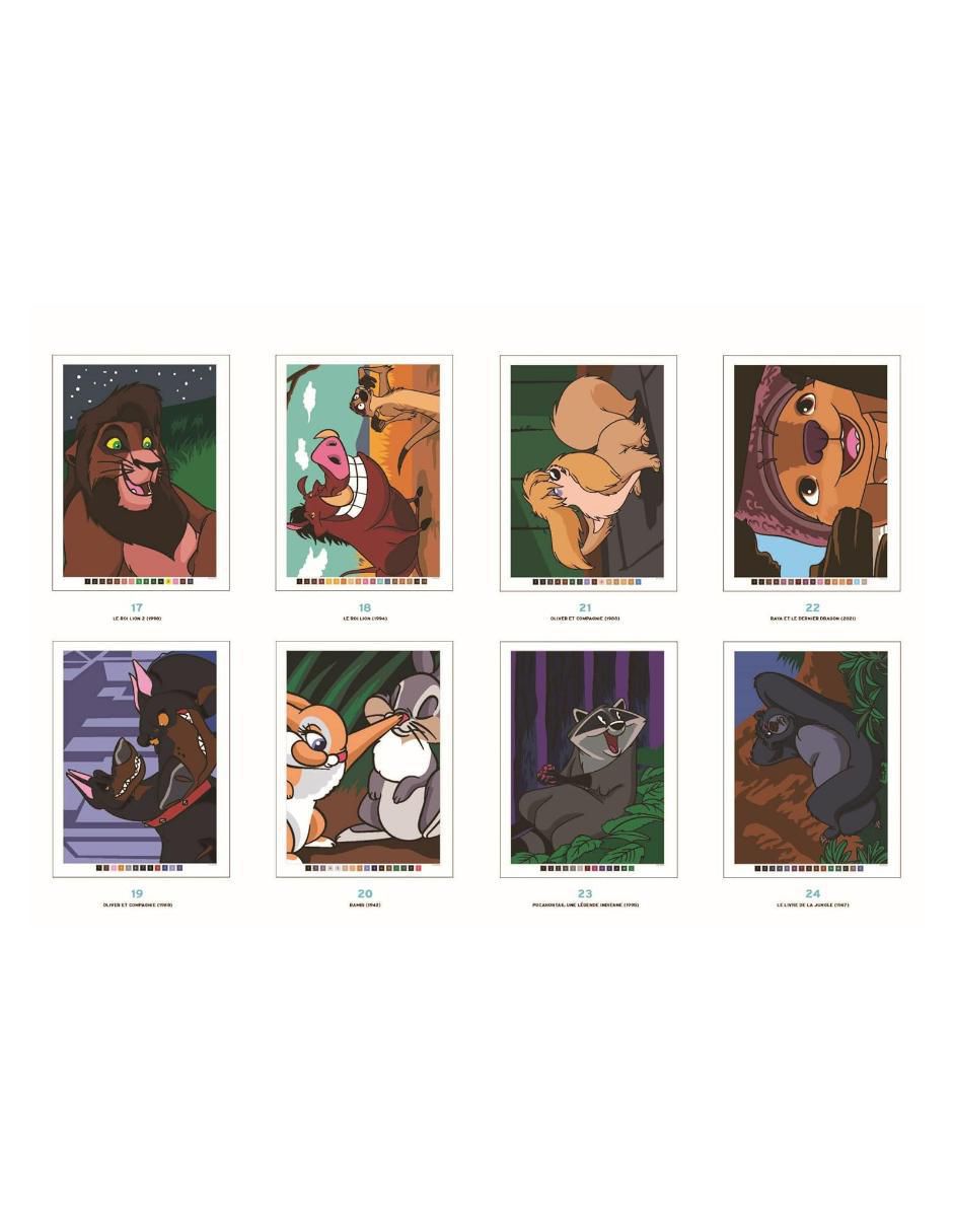 Set de cuaderno Colorea y descubre el misterio Disney Bestiarie 1 pieza 5