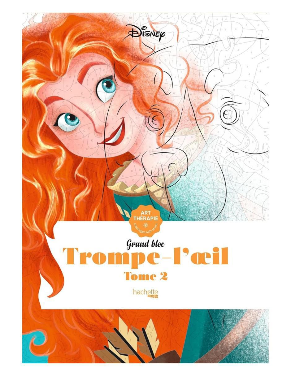 Set de cuaderno Colorea y descubre el misterio Disney Trompe L'oeil 2 1 pieza