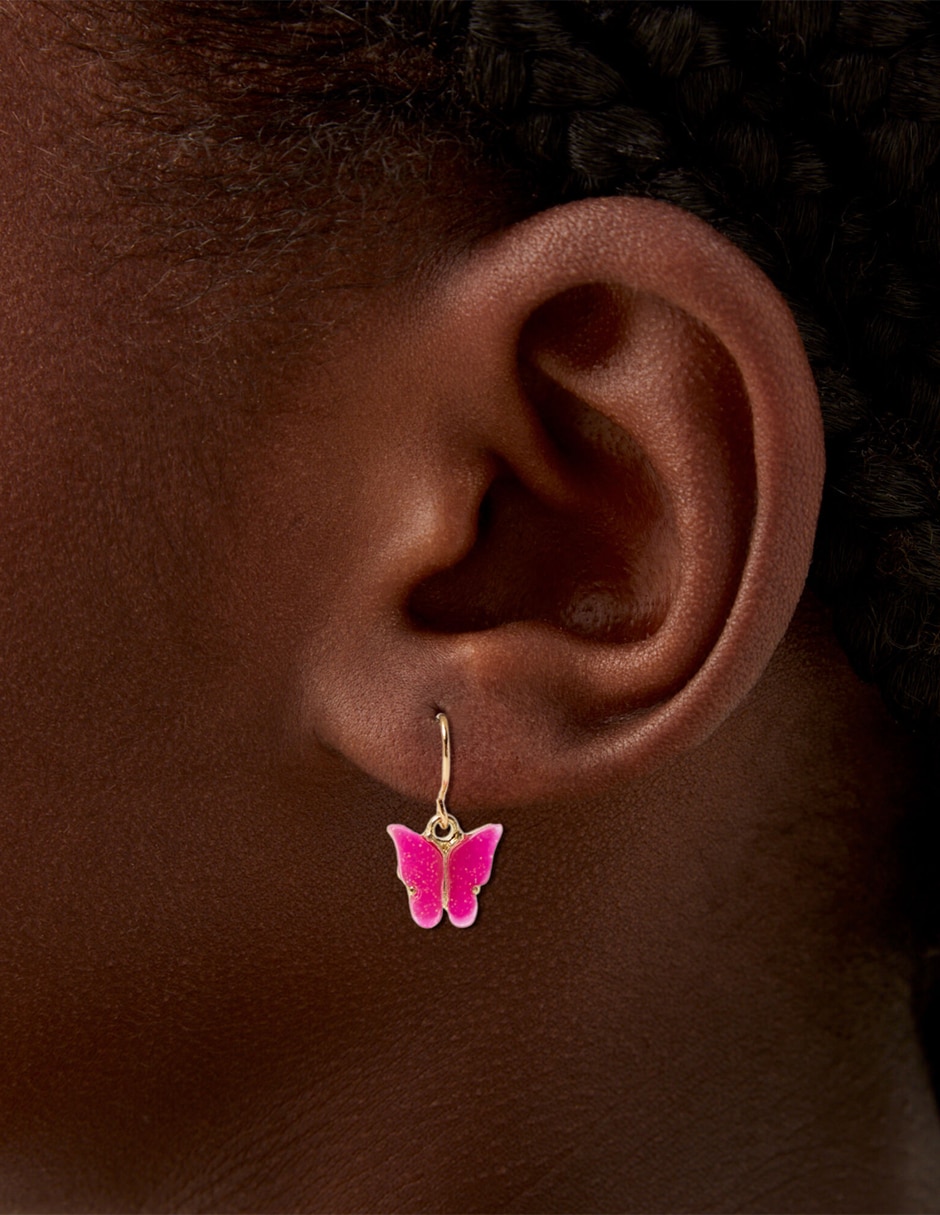 Set de aretes de mariposa 4