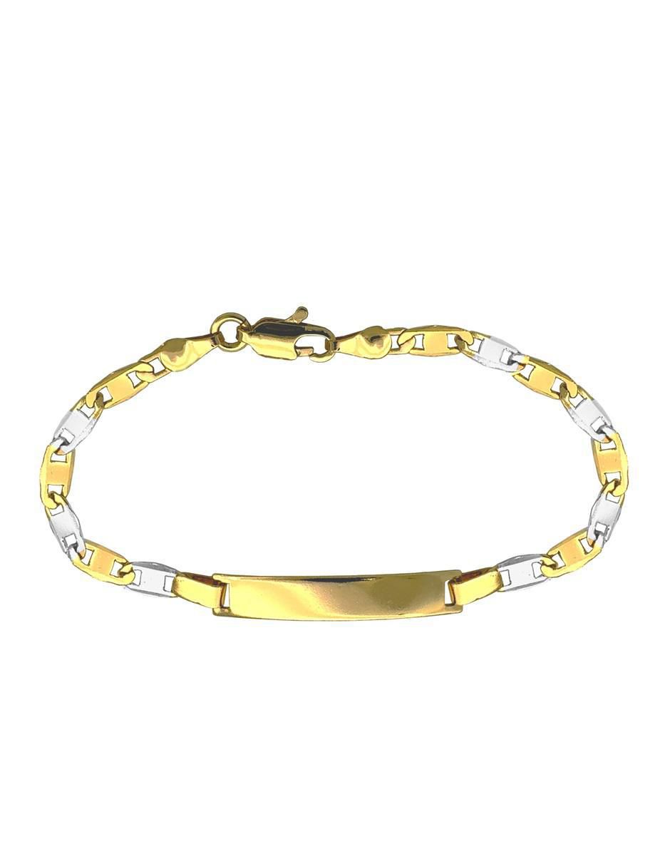 Pulsera 18 K con acabado chapa de oro