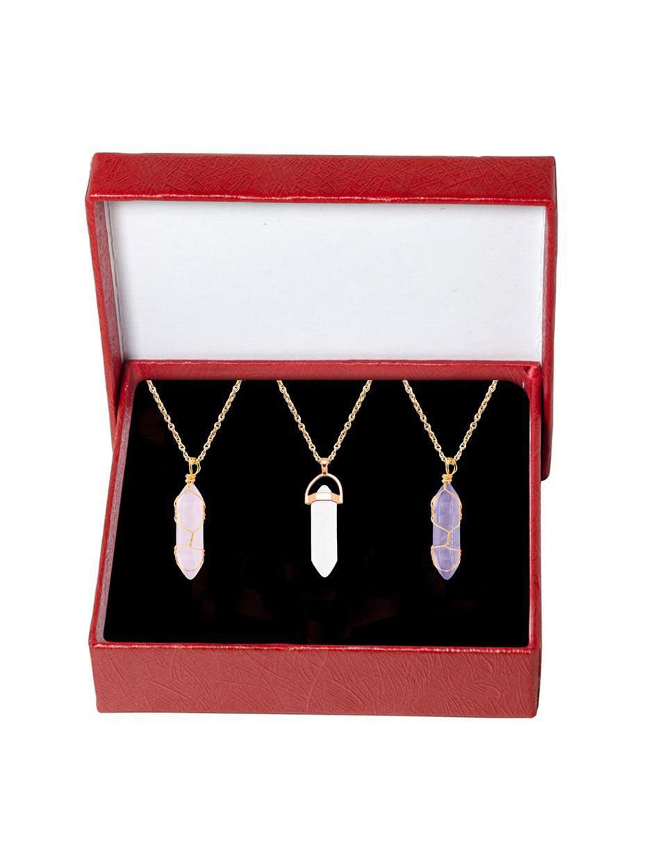 Set collar cuarzo 8
