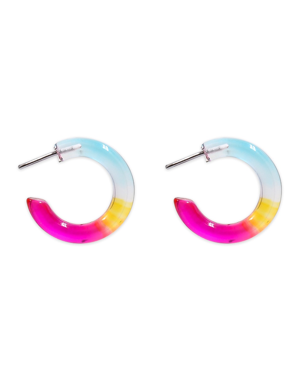 Aretes circulares con acabado mate