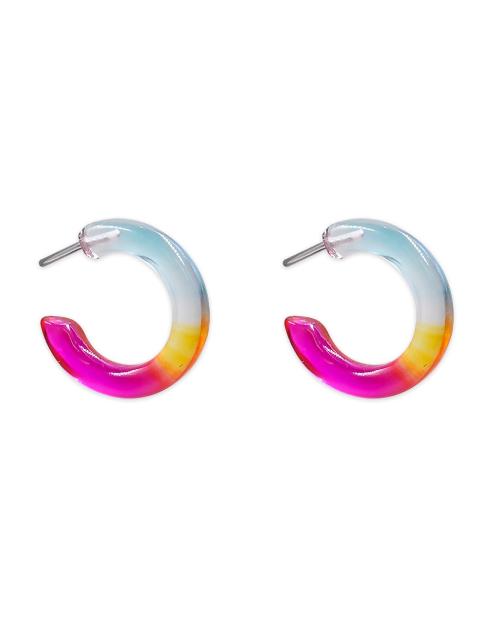 Aretes circulares con acabado mate 2