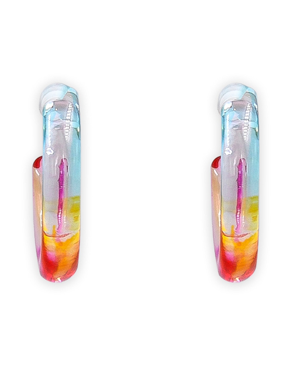 Aretes circulares con acabado mate 3