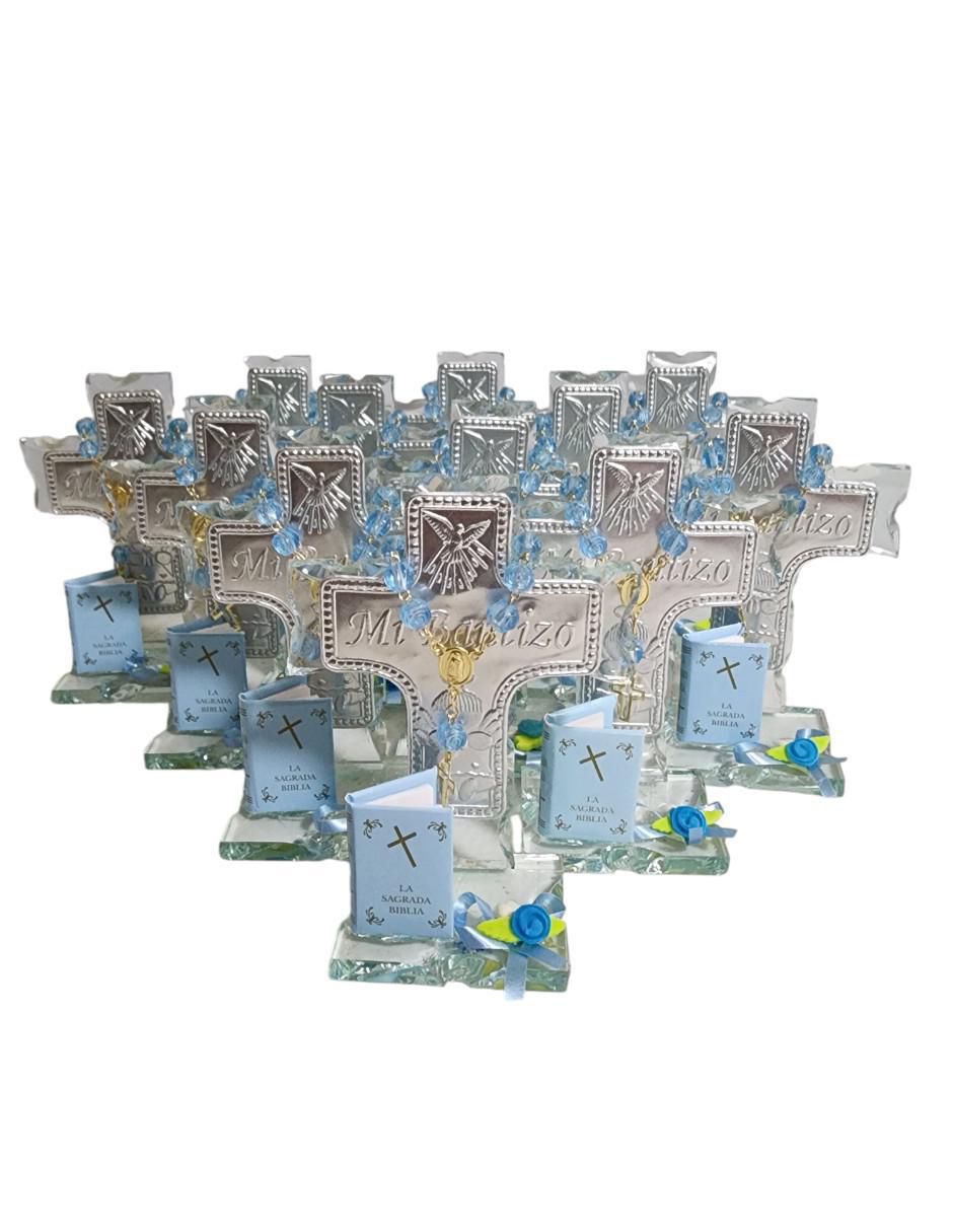 Set cruz cristal de recuerdo para bautizo Set cruz cristal de recuerdo para bautizo