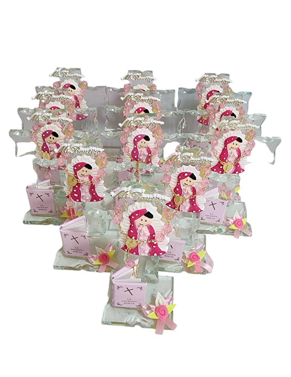 Set cruz cristal de recuerdo para bautizo 2