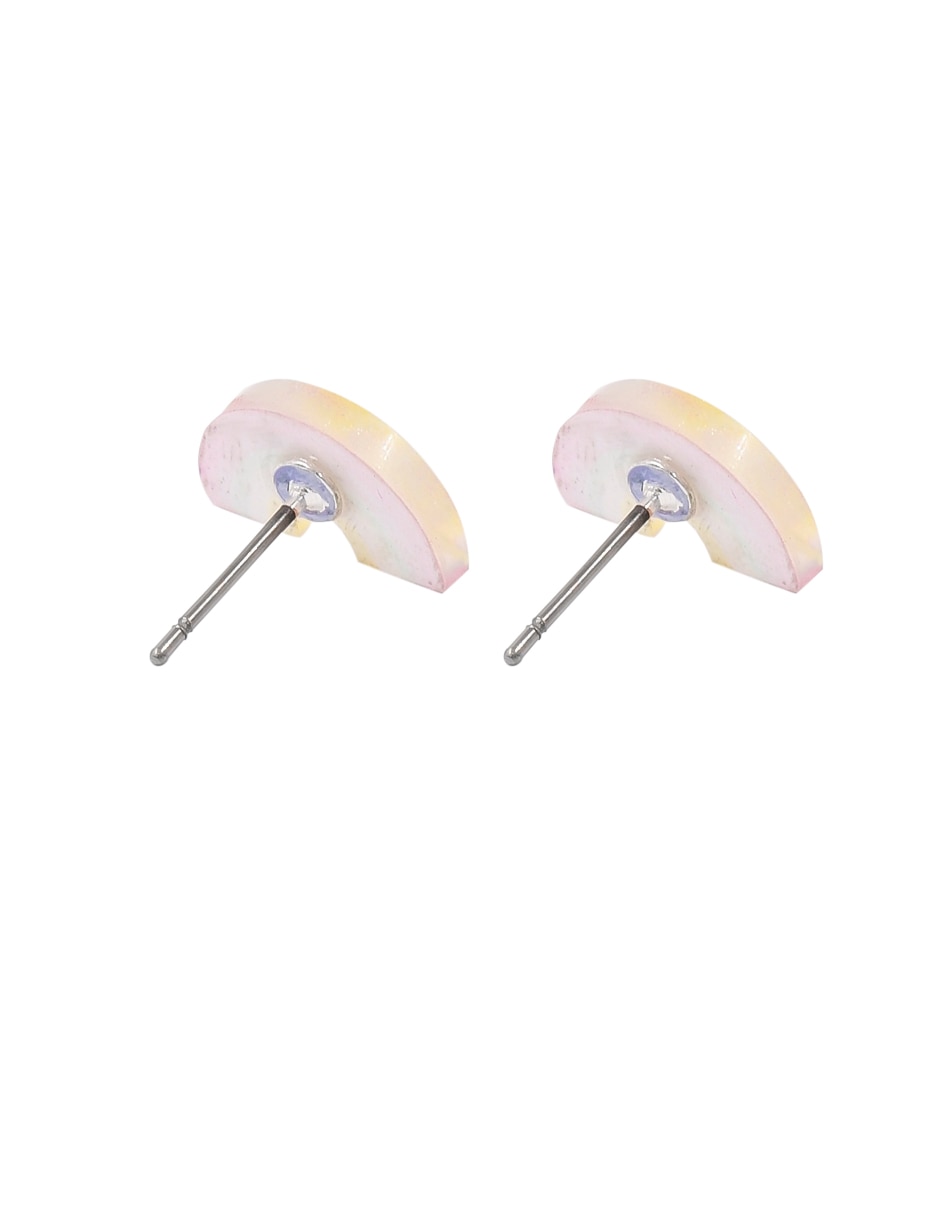 Aretes de arcoíris con acabado brillante 3