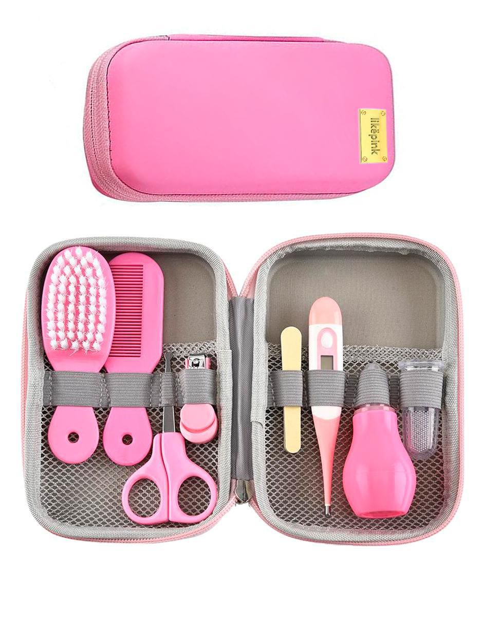 Set pedicure manual Baby pink con 8 piezas