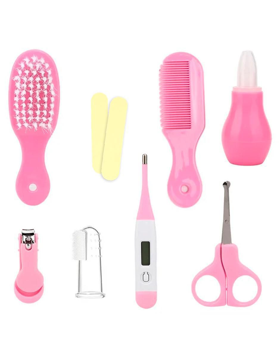 Set pedicure manual Baby pink con 8 piezas 2