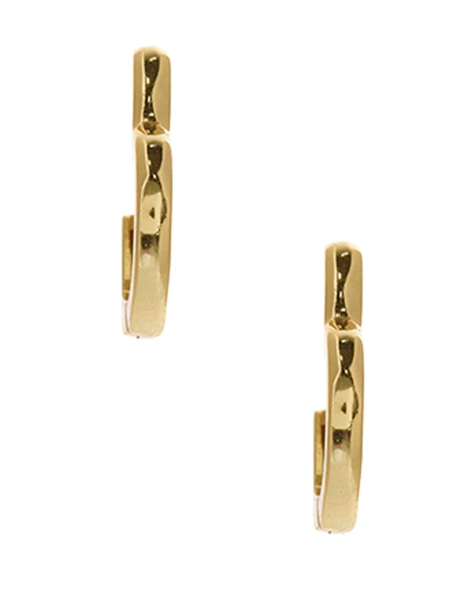 Aretes cortos de corazón de plata P 925 con acabado pulido 1