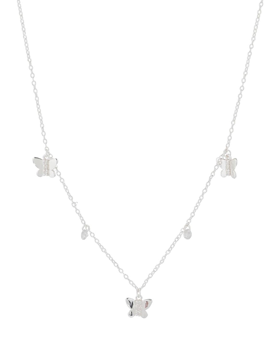 Collar de mariposa de plata Collar de mariposa de plata