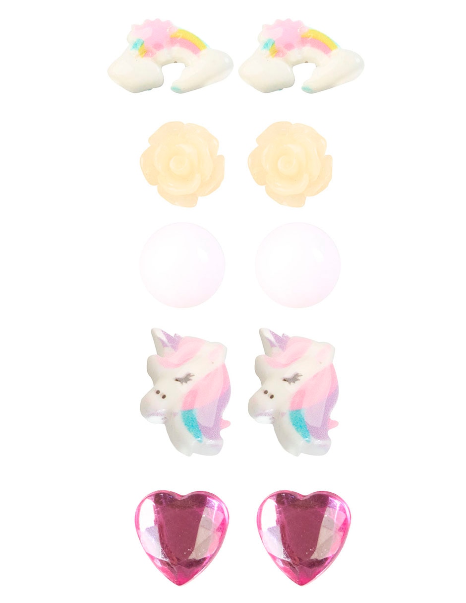Set de aretes con acabado pulido