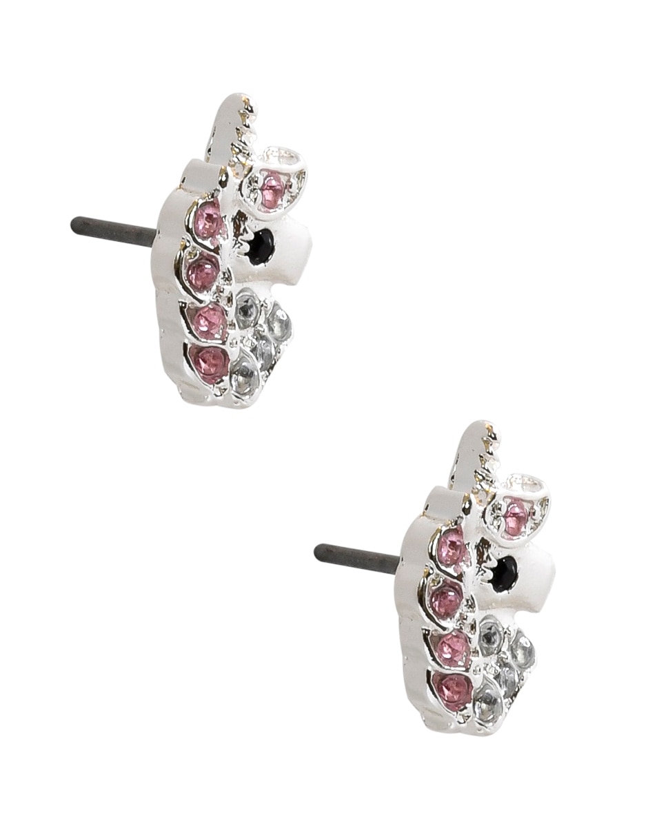 Aretes de unicornio con acabado brillante fantasía 2
