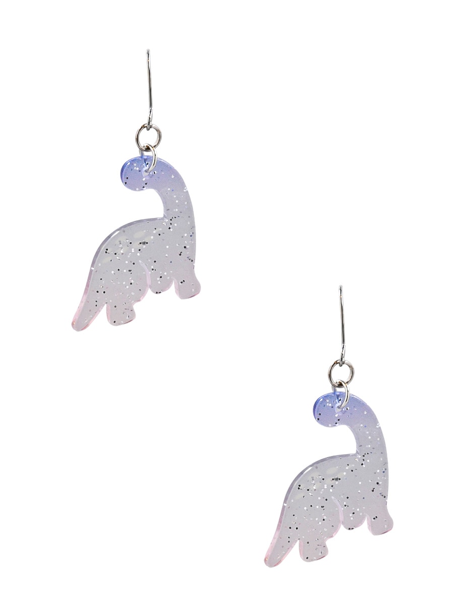 Aretes de dinosaurio con acabado mate
