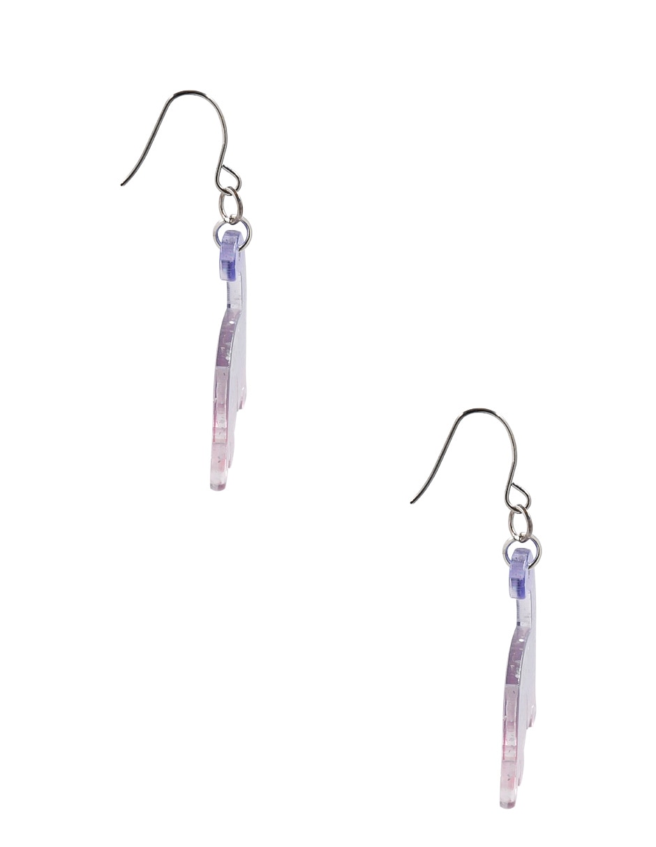 Aretes de dinosaurio con acabado mate 3