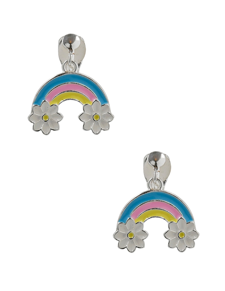 Aretes de arcoíris con acabado brillante Aretes de arcoíris con acabado brillante