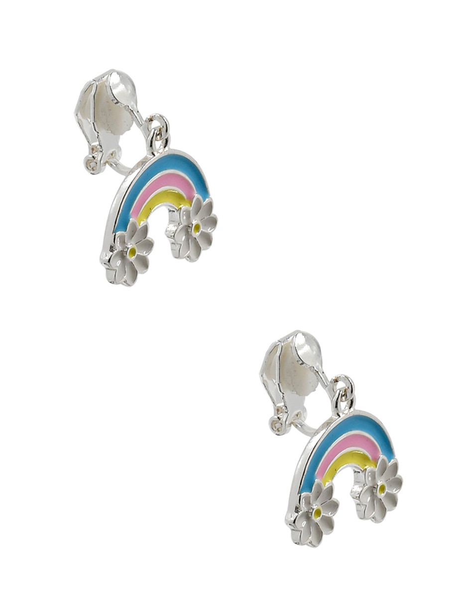 Aretes de arcoíris con acabado brillante 2